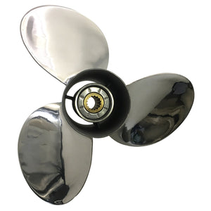 Captain Propeller 13 1/2x15 Fit Mercury Outboard Engines 40HP 50HP 70HP 75HP Stainless Steel 15 Tooth Spline RH 48-854354A46