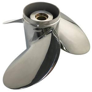 Captain Propeller 13 1/2x15 Fit Mercury Outboard Engines 40HP 50HP 70HP 75HP Stainless Steel 15 Tooth Spline RH 48-854354A46
