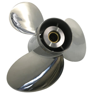 Captain Propeller 13 1/2x15 Fit Mercury Outboard Engines 40HP 50HP 70HP 75HP Stainless Steel 15 Tooth Spline RH 48-854354A46