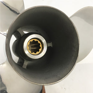 Captain Propeller 10 1/8x13 Fit Yamaha Outboard Engines F25 20HP 30 HP Stainless Steel 10 Tooth Spline RH MAR-GYT3B-02-13